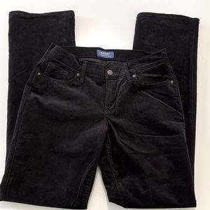 Old Navy Black Bootcut Curvy Corduroy Pants Size 4